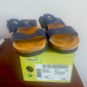 Naot Michele Sandals Polar Sea Leather